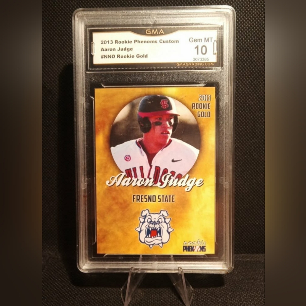 Graded 2013 AARON JUDGE FRESNO ST COLLEGE ROOKIE CARD RC